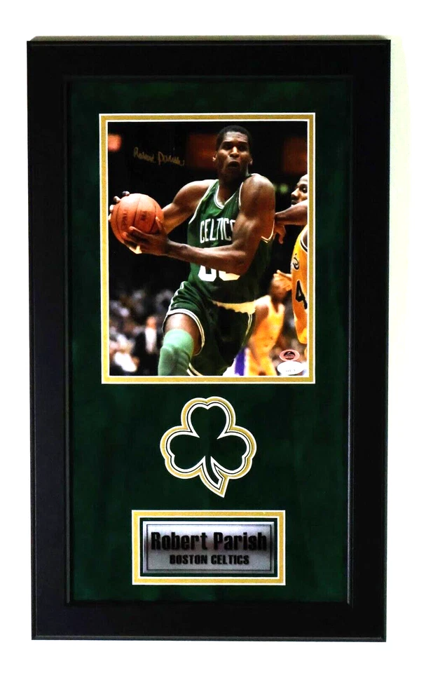 Robert Parish Autographed Celtics 8x10 Framed JSA COA - Image 1 of 4