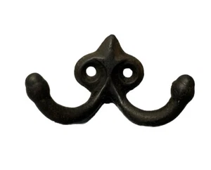 Antiker Vintage Mantel Hut Schrank Gusseisen Haken - Bild 1 von 4