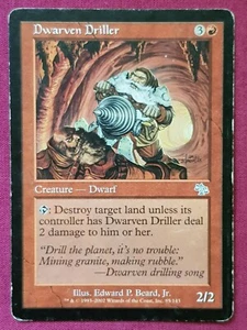 Magic The Gathering JUDGMENT DWARVEN DRILLER red card MTG - Picture 1 of 2