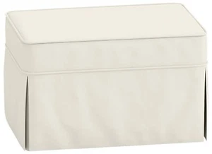 The Cotton Ottoman Slipcover Replacement. It Fits Pottery Barn PB Basic Ottom... - Picture 1 of 3