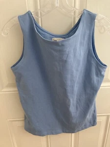 GAIAM ORGANIX women’s large blue organic cotton top - Picture 1 of 4