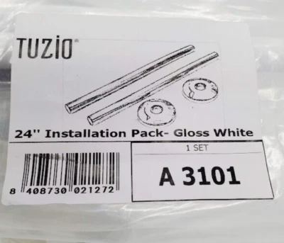 ICO Baño Tuzio A3103 24" Paquete de Instalación para Calentadores de Toallas Hidrónicos, Blanco Foto 1 de 2