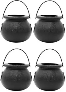12 Mini Witch Cauldron Kettles Halloween Harry Potter Party Favor Candy Buckets - Picture 1 of 1