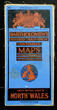 Bartholomew's Revised Survey Map of North Wales (c1946) Sheet 27 - Cloth Folding
