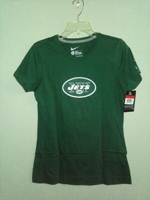 NIKE NY JETS TEBOW 15 女式 T 恤绿色修身大号 100% 棉全新 — 第 1/4 张图片
