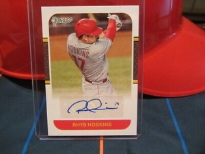 2021 Donruss Rhys Hoskins Auto