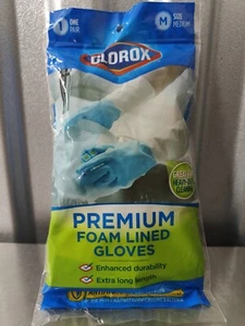 1 Pair CLOROX Neoprene Dipped Premium Choice Foam Lined Gloves, Medium - Picture 1 of 3