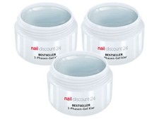 UV-Gel 1-Phasen-Gel klar 90ml 3-in-1 Allround Versiegler Aufbau Grundierung Haft