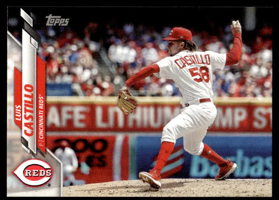 2020 Topps MINI Luis Castillo #107 Print Run ~402 Cincinnati Reds - Image 1 of 2