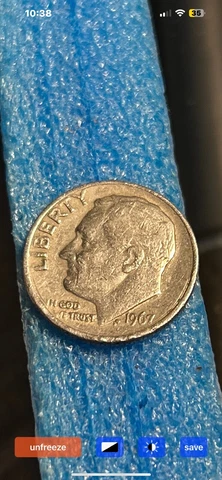 1975 Dime Double Die Obverse And Reverse Error Coin Cover