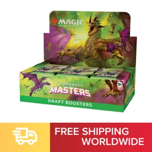 Magic the Gathering "Commander Masters" Draft Booster English Version 24 Packs - Picture 1 of 8