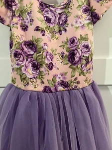 Wenchoice Cotton/Spandex Lavender Lilac Dress Size Girls 8/10 Large New w/Tags - Picture 1 of 12