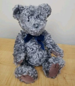 Oso de peluche GUND Mohair edición limitada azul ahumado gris 167/600 13" - Imagen 1 de 21