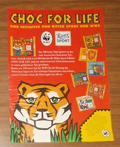 Rare Advertising KNIGHT SPORT Chocolate Choc for Life WWF Special Edition 1996 - Picture 1 of 1