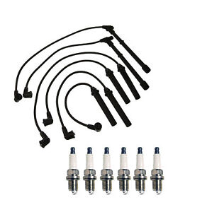 Denso Wire Set 7mm & 6 U-Groove Spark Plugs 0.044 Kit For Infiniti Nissan 3.0 V6