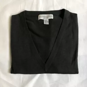 Brunello Cucinelli Wool Cashmere Sweater Vest Green Sz 2XL 56 - Picture 1 of 7