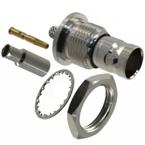 (1) CONECTOR ANPHENOL CONNEX 112253 CONECTOR COAXIAL BNC ENCHUFE PANEL MAMPARO JACK 75 OHM - Imagen 1 de 2