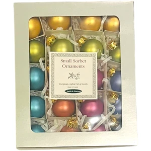 Smith & Hawken - Small Sorbet Ornaments - European Crafted - Set of 20 - Picture 1 of 4