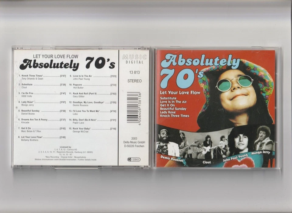 Absolutely 70´s (CD 2003) 15 Songs Mungo Jerry,Clout,Demis Roussos,Kincade,Dawn - Bild 1 von 1