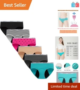 Stylish Period Shift Briefs for Teenage Girls - Soft Cotton 95% & Spandex Blend - Picture 1 of 8