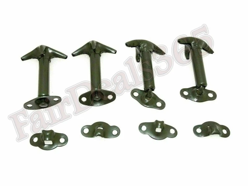 Kit de trava de capô conjunto de 4 para Willys Ford Jeeps - Imagem 1 de 1
