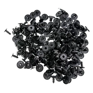 100Pcs Bumper Clips 7mm Fastener Fender Push Plastic Rivet for Toyota Pontiac - Picture 1 of 7