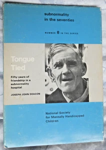 ZUNGE GEBUNDEN - Joey Deacon (Blue Peter) Gebundenes Buch - Psychische Gesundheit - 1974 - Bild 1 von 2