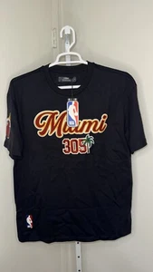 Brand New WT Miami Heat 305 Pro Standard Chenille Patch Shirt Black Men’s Small - Picture 1 of 4