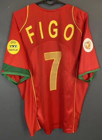 MENS HOLLAND vs PORTUGAL 2004/2006 LUIS FIGO FOOTBALL SOCCER SHIRT JERSEY SIZE L Cover