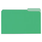 Universal 10522 1/3 Cut Tab Legal Deluxe File Folders - Green/LG (100/Box) New