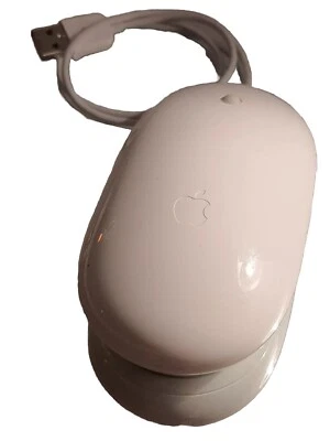 APPLE "MIGHTY MOUSE" A1152   EMC2058 WHITE WIRED USB OPTICAL FOR IMAC UNTESTED - Image 1 of 2