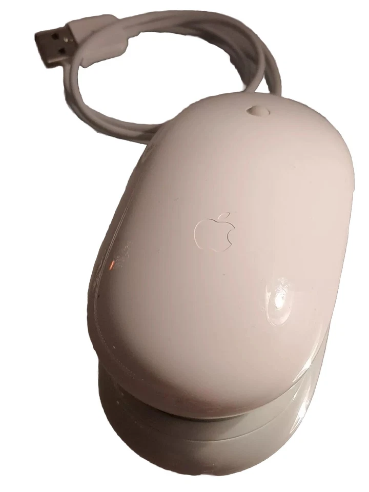 APPLE "MIGHTY MOUSE" A1152   EMC2058 WHITE WIRED USB OPTICAL FOR IMAC UNTESTED - Image 1 of 2