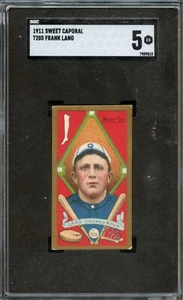 SGC BB - 1909-11 - T205 - Sweet Caporal - Frank Lang - SGC 5 - EX - Imagen 1 de 2