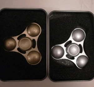 Tri Fidget Hand Spinner Triangle Metal Colorful Finger Toy EDC Focus ADHD 2pcs - Picture 1 of 3