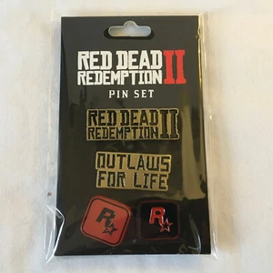 Red Dead Redemption II Pin Set Pin Badges Rockstar Official "NEW" SEALED - Picture 1 of 2