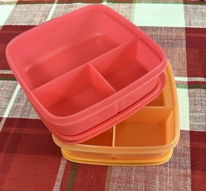 Tupperware ECO Lunch It Divided Container Set of 2 New - Picture 1 of 1
