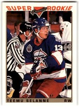 1993-94 OPC Premier Super Rookie Teemu Selanne #130 Winnipeg Jets