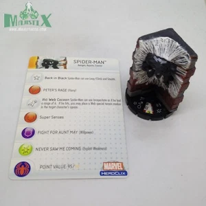 Heroclix Web of Spider-Man set Spider-Man (black) #022 Uncommon figure w/card! - Picture 1 of 1