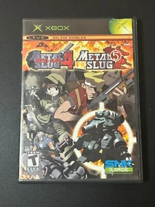 Metal Slug 4 & Metal Slug 5 Microsoft Xbox Dual Pack Authentic Games - Picture 1 of 11