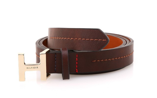 Tommy Hilfiger Hilfiger Loop Belt 3.5 REV W95 Black/Testa di Moro :  : Fashion