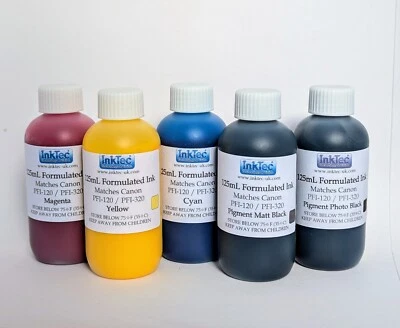 Canon ImagePROGRAF TM-200 TM-300 TN-305 PFI-120 PFI-320 Refill Inks - Image 1 of 4