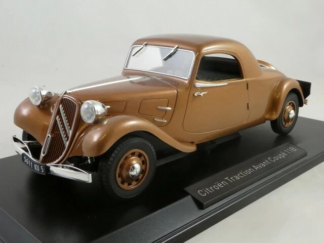 Norev Citroen Traction Avant Coup� 11B brown 1/18 181441 - Immagine 1 di 3
