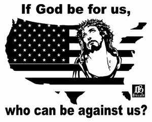 Jesus Christian Bible USA American Savior Car Truck Window Vinyl Decal Sticker - Foto 1 di 3