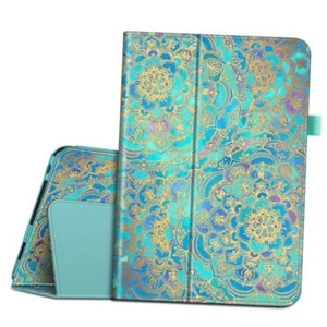 Folio Case for Kindle Fire HD 8.9" - Slim Fit Leather Case with shades of blue - Picture 1 of 8