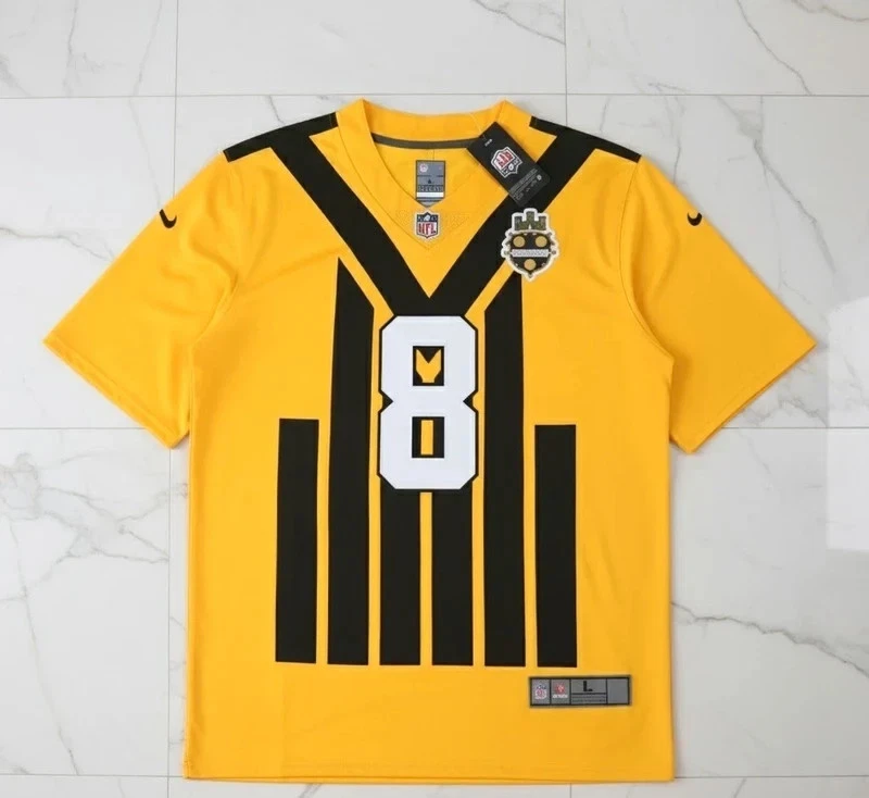 Aaron Rodgers NFL 2025 Pittsburgh Steelers Jersey Large BNWT - Image 1 of 3