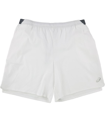 ASICS Pantaloncini Uomo Centerline Running Atletico Allenamento Bianco M