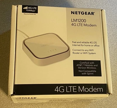 Netgear 4G LTE Modem LM1200 150Mbps Brand New Sealed LM1200-111NAS 606449155389 - Image 1 of 4