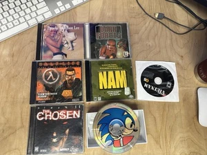Lot of (6) Vintage Various Computer Game CD-ROMs! Sonic, Blood And More!! - Picture 1 of 2