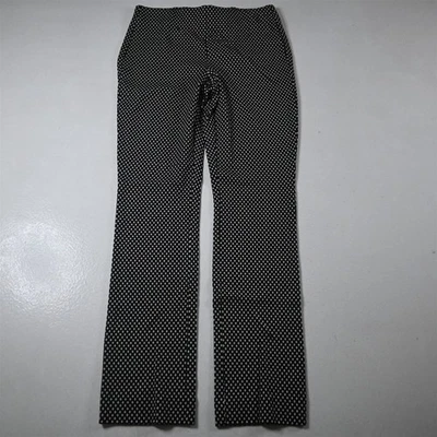 Pantalones de vestir rectos Chicos 0/000 negros con estampado de diamantes para mujer Foto 1 de 4