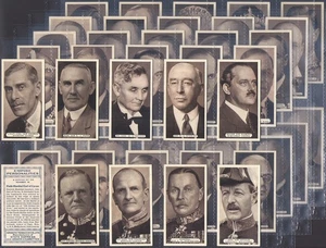 ARDATH-FULL SET- EMPIRE PERSONALITIES 1937 (50 CARDS) WINSTON CHURCHILL  - Foto 1 di 4
